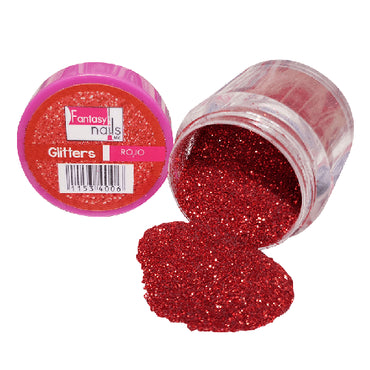 FANTASY NAILS GLITTER #34 ROJO
