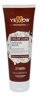 YELLOW COLOR CARE REFRESH MASK .35 WARM BROWN 250ML