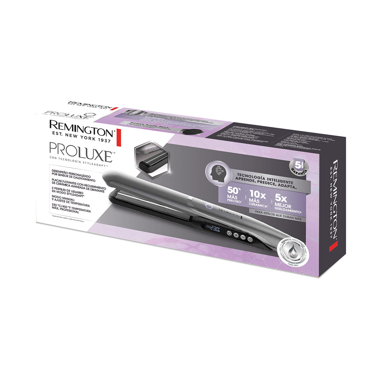 SPECTRUM REMINGTON PLANCHA PROLUXE CON TECNOLOGIA STYLEADAPT