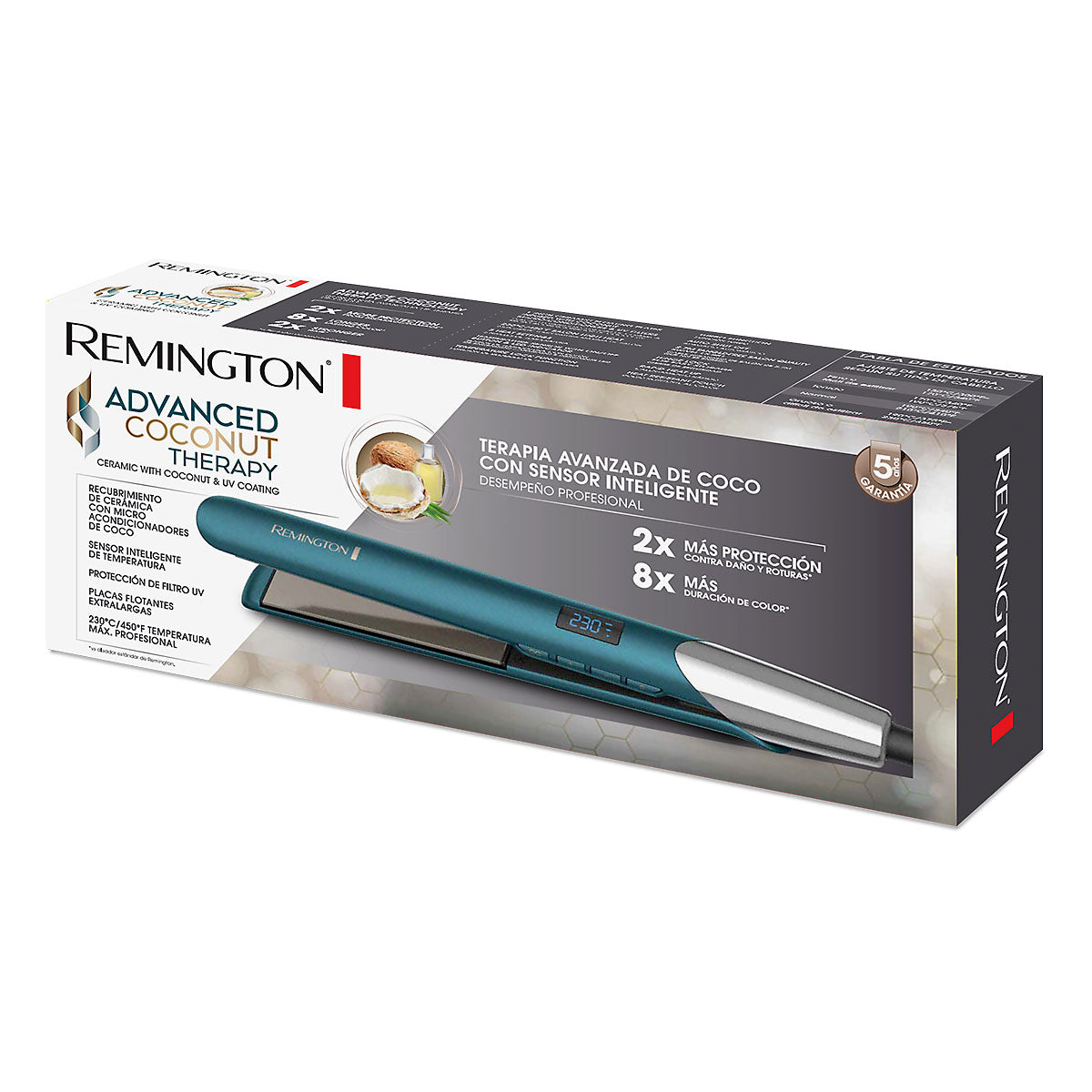 SPECTRUM REMINGTON PLANCHA ADVANCED COCONUT THERAPY