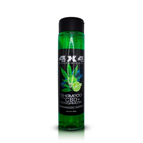 4x4 PROFESIONAL SHAMPOO CON CBD + BERGAMOTA