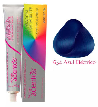 ANVEN ACENTOS AZUL ELECTRICO 654