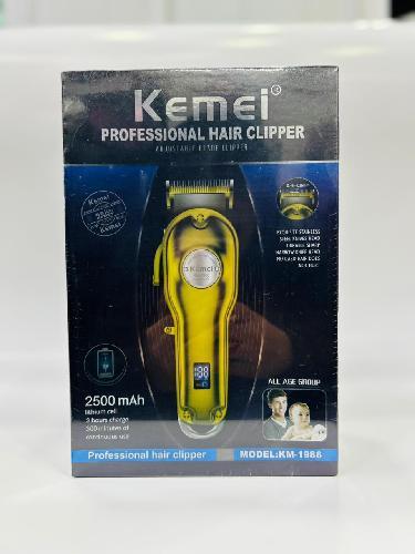 KEMEI MAQUINA CORTE DE CABELLO INALAMBRICA GRIS