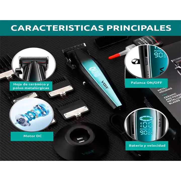 HAIRSTAR MAQUINA VGR HAIR CLIPPER 9000RPM