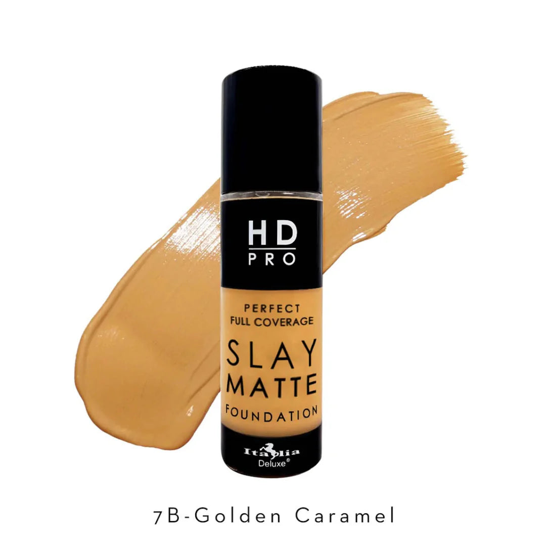 ITALIA MAQUILLAJE LIQUIDO SLAY MATTE HD GOLDEN CARAMEL 7B
