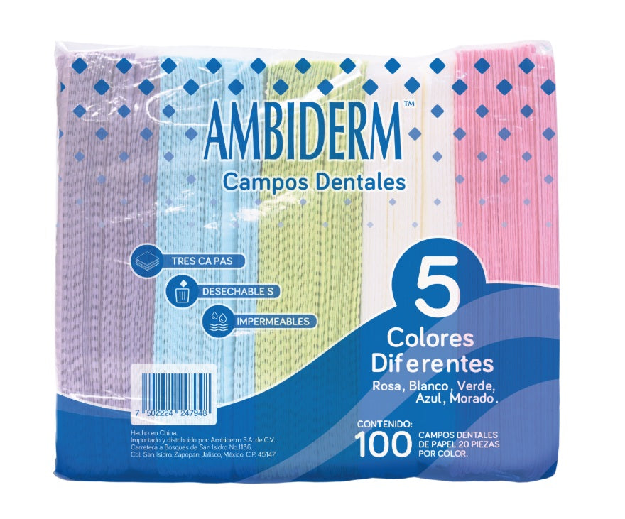AMBIDERM CAMPO DE TRABAJO PAQ 20PZS