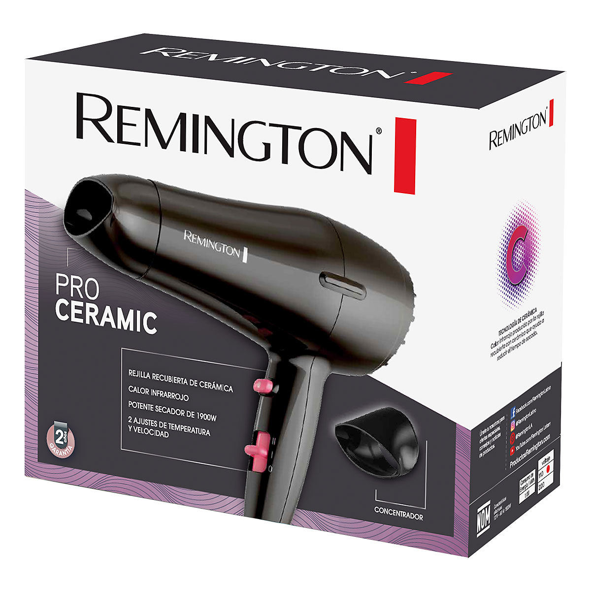 SPECTRUM REMINGTON SECADOR DE PELO CERAMICA