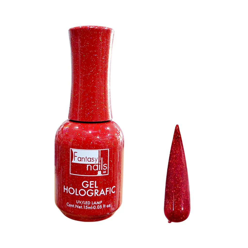 FANTASY GEL HOLOGRAFICO 15ML ROJO 03