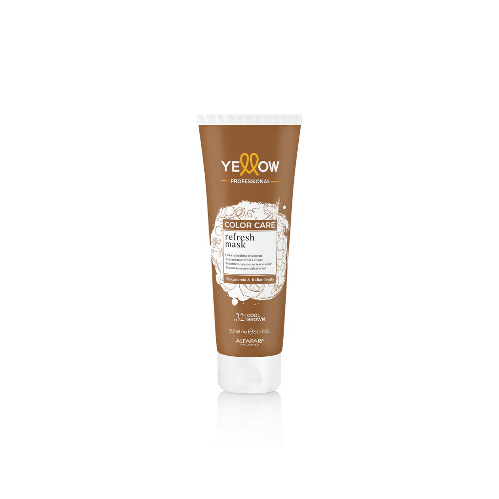 YELLOW COLOR CARE REFRESH MASK .32 COOL BROWN 250ML