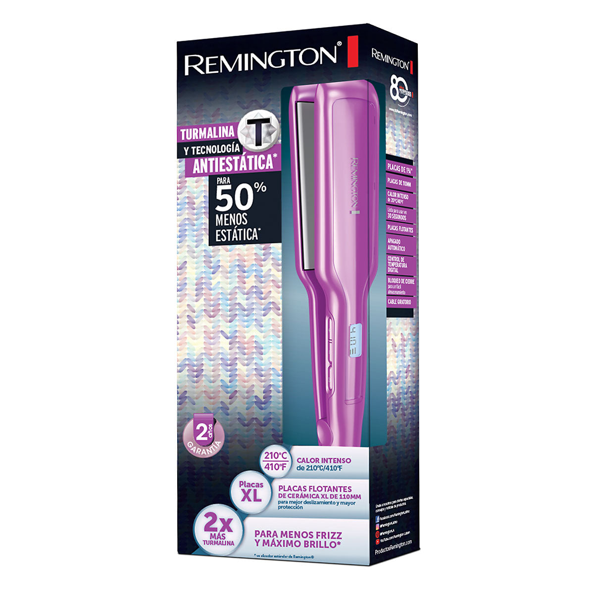 SPECTRUM REMINGTON ALISADORA CON TURMALINA Y ANTIESTATICA