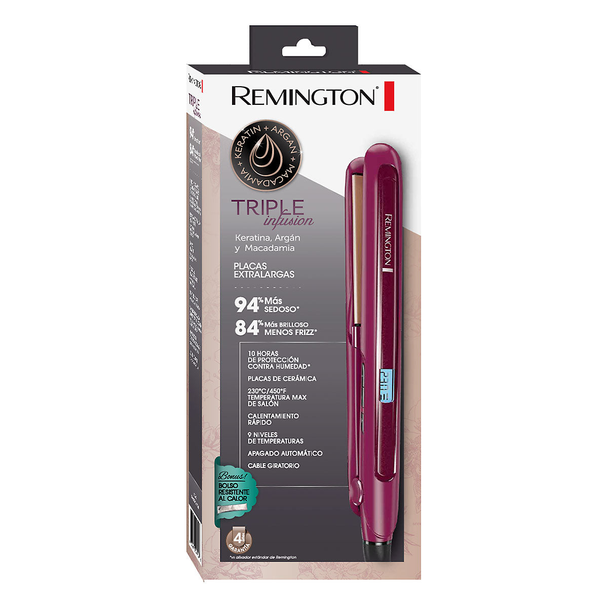 SPECTRUM REMINGTON PLANCHA TRIPLE INFUSION