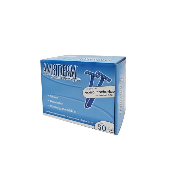 CAJA AMBIDERM RASTRILLO QUIRURGICO C/50PZ