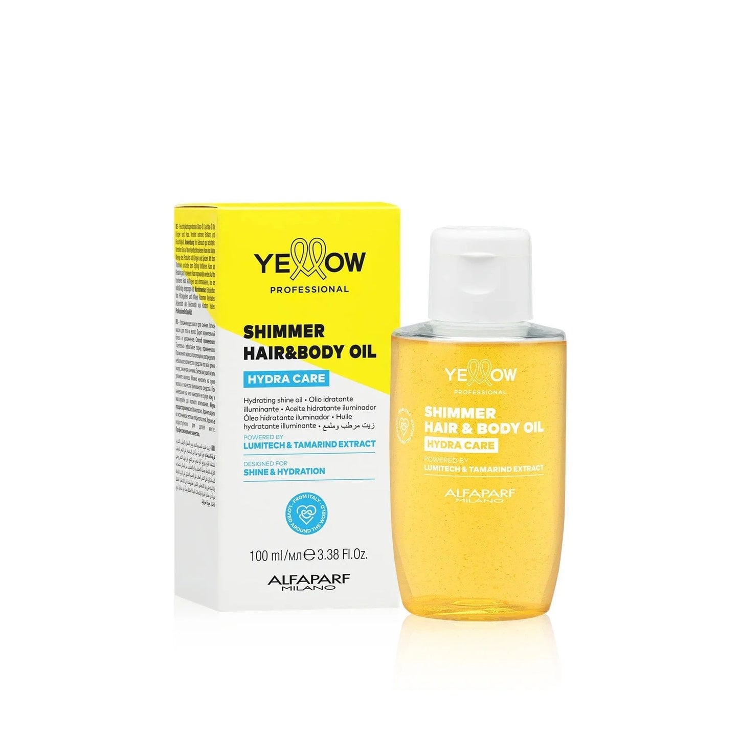 YELLOW SHIMMER HAIR & BODY OIL 100ML